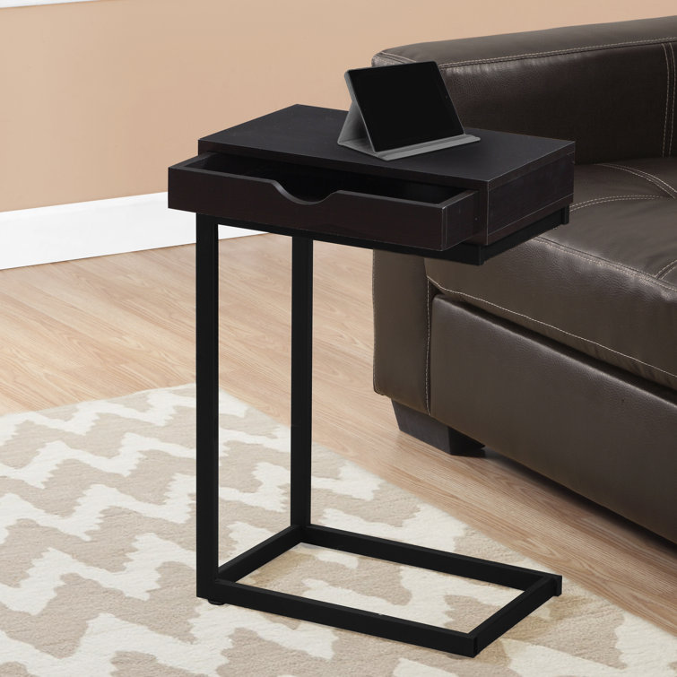 Ebern Designs Encino Accent Table C shaped End Side Snack